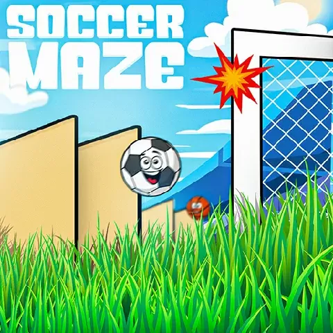 Game background of Soccer Maze