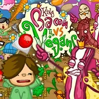 Game background of King Bacon VS Vegans