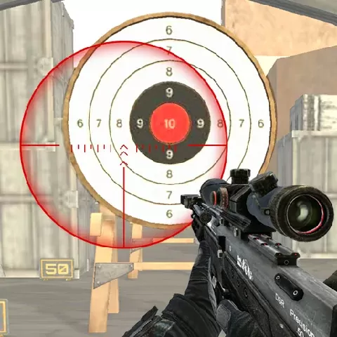 Game background of 3D FPS Target Shooting