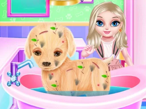 Game background of Baby Elsa Puppy Surgery
