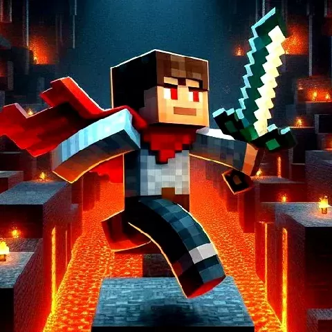 Game background of Mineblock Obby