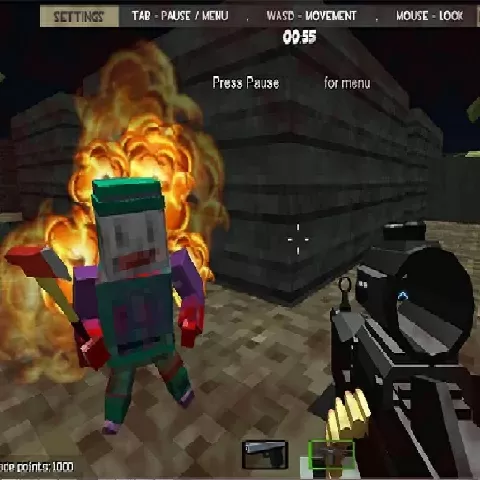 Game background of Pixel gun apocalypse 