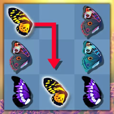 Game background of Butterfly Kyodai Deluxe 2