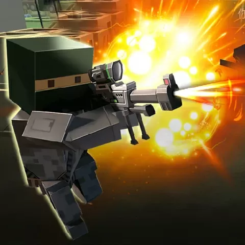 Game background of Block Team Deathmatch